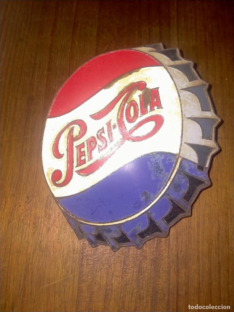 Collectionnisme de Coca-Cola et Pepsi: CHAPA PEPSI COLA TAMA&Ntilde;O 10 X9 CTM