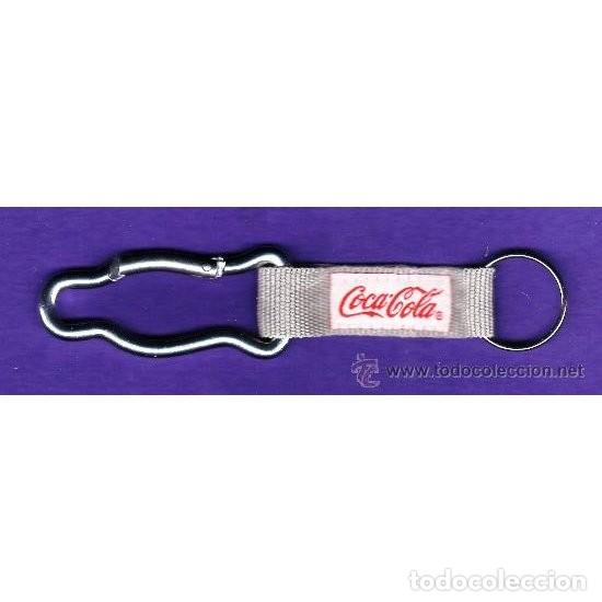 Sammeln von Coca-Cola und Pepsi: coca-cola - llavero mosqueton - cinta gris - sin estrenar