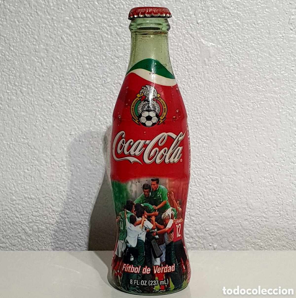 Coleccionismo de Coca-Cola y Pepsi: Botella Coca Cola - M&eacute;xico - Edici&oacute;n Limitada - Federaci&oacute;n Mexicana De F&uacute;tbol - Cristal - (Vac&iacute;a)