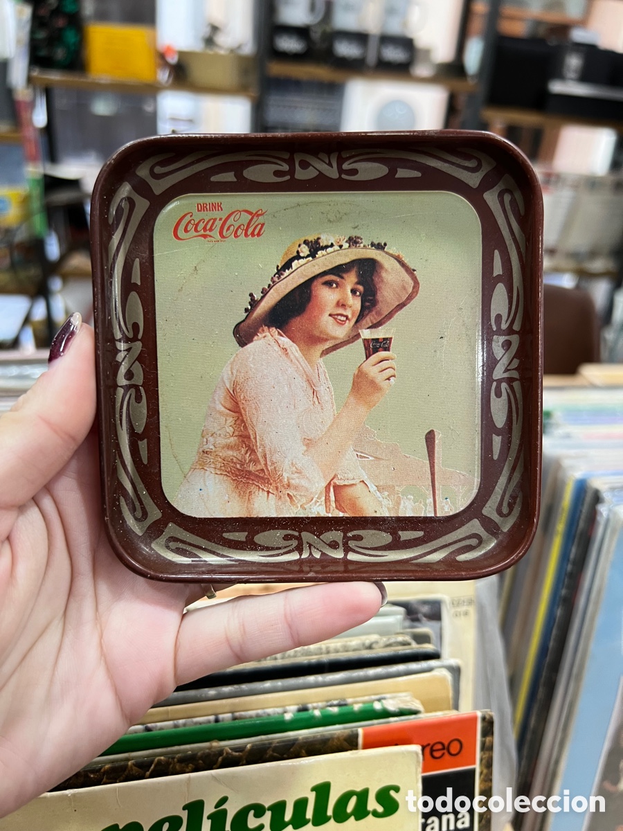 Coleccionismo de Coca-Cola y Pepsi: POSAVASOS METALICO DE COCA COLA - MEDIDA 10,5X10,5 CM