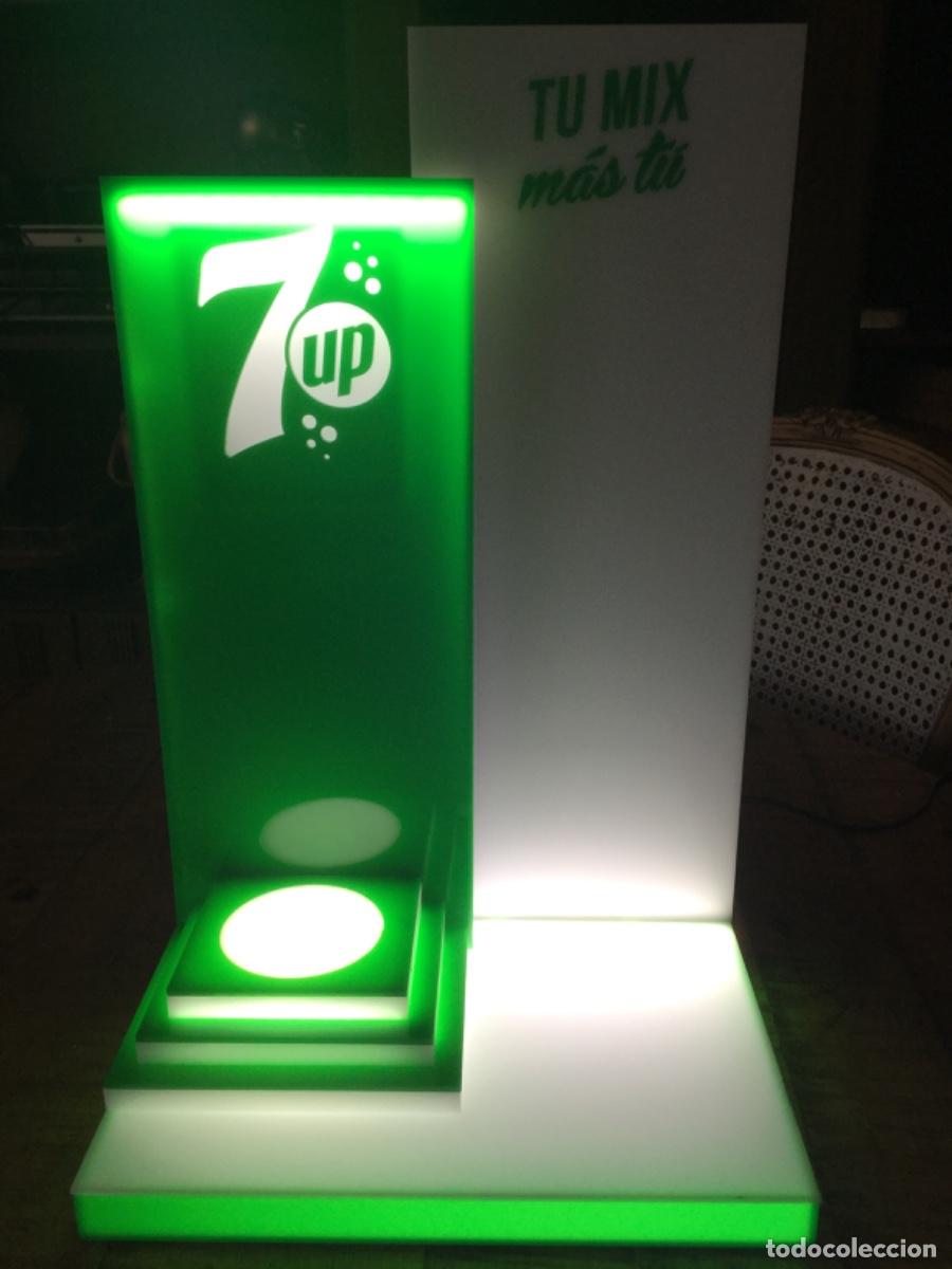 Collezionismo di Coca-Cola e Pepsi: SEVEN UP - LUMINOSO DE PL&Aacute;STICO - SIN USAR EN SU CAJA ORIGINAL
