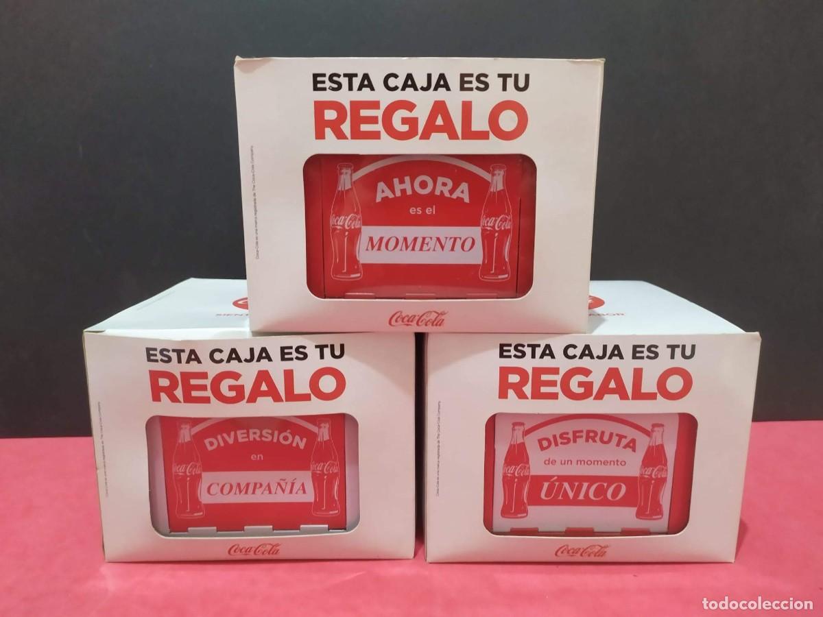 Collecting of Coca-Cola and Pepsi: coleccion completa de tres cajas cajitas metalicas promocional de coca cola en sus cajas originales