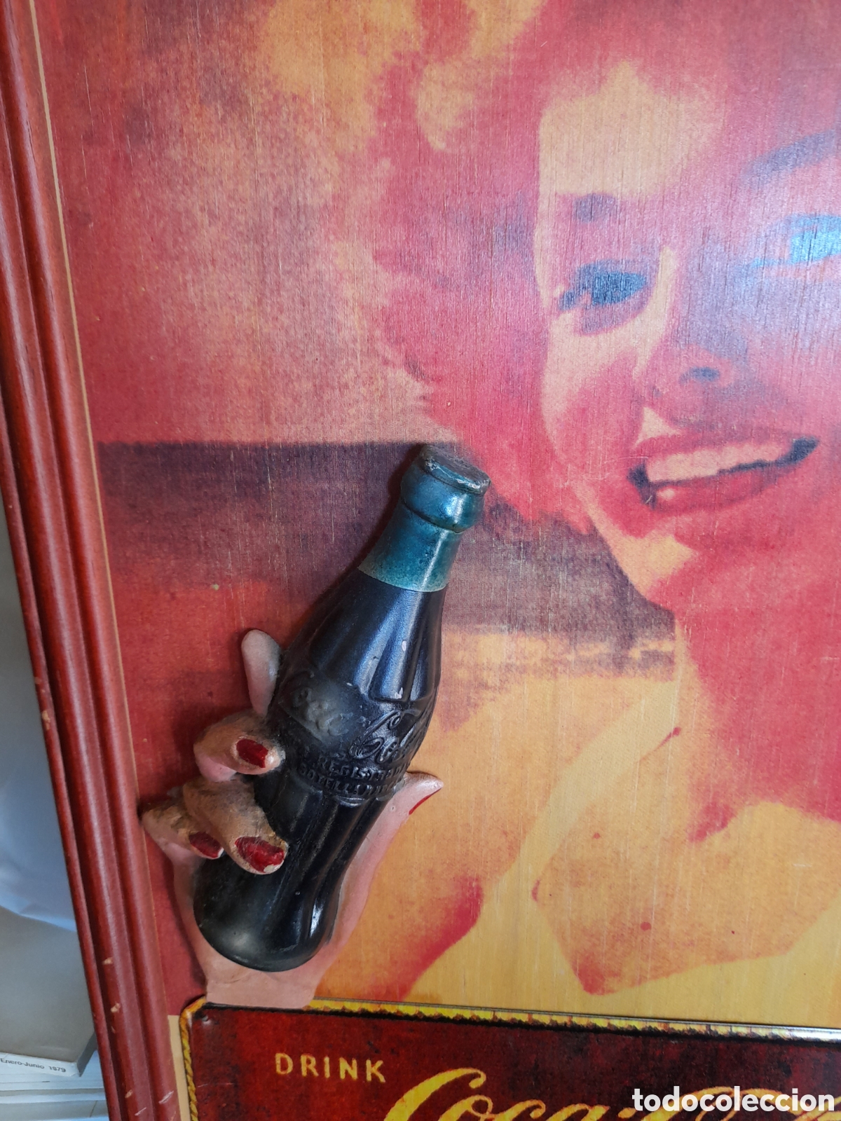 Coleccionismo de Coca-Cola y Pepsi: Antiguo cartel de Coca Cola - Foto 3