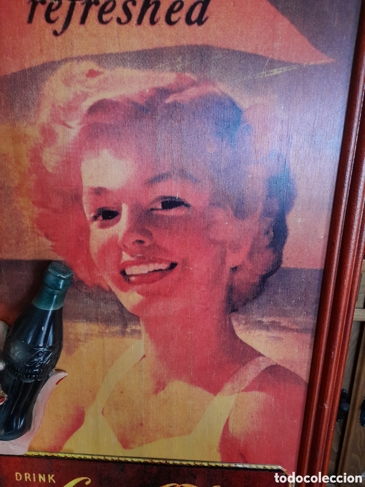 Coleccionismo de Coca-Cola y Pepsi: Antiguo cartel de Coca Cola - Foto 4