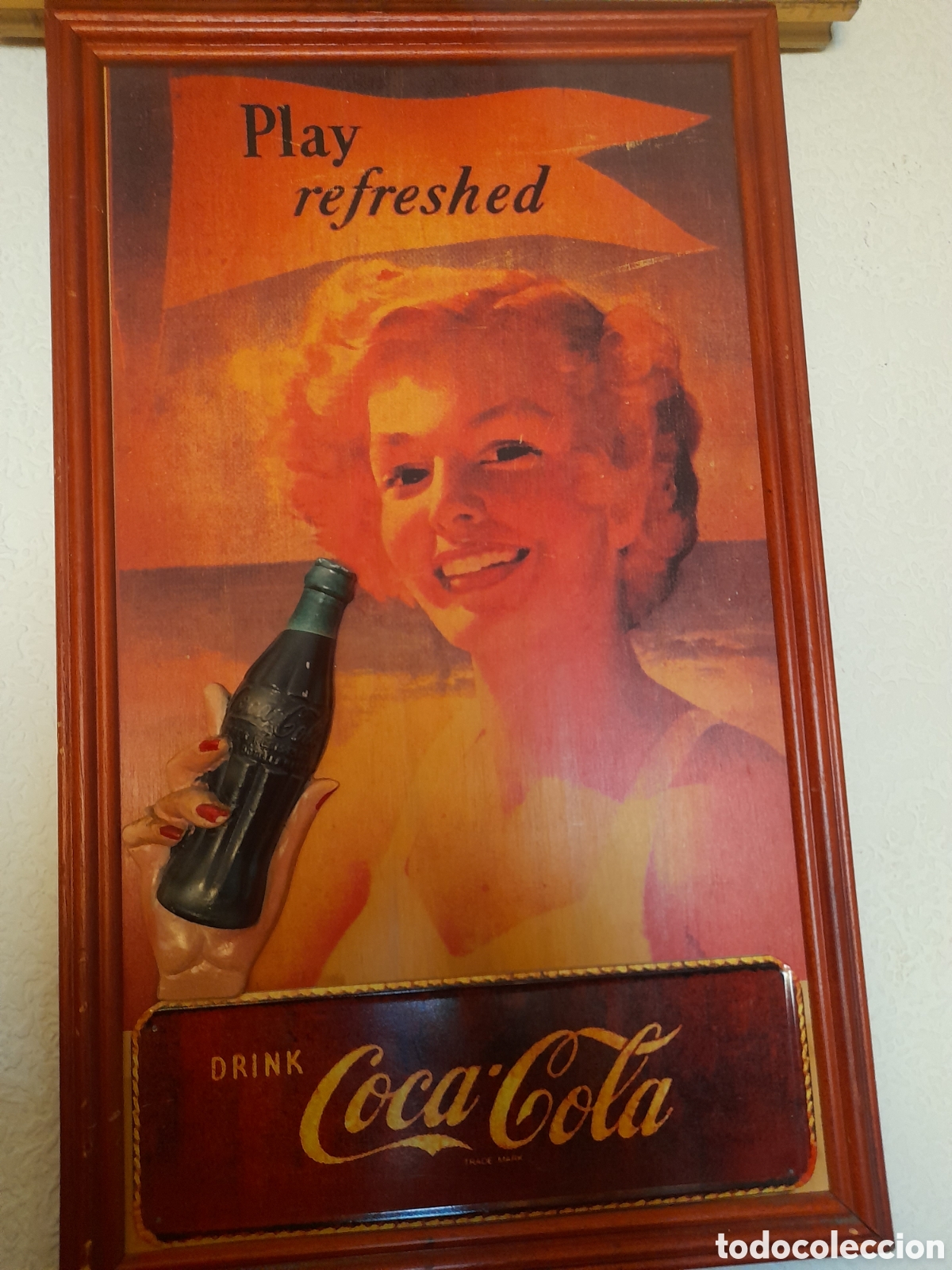 Coleccionismo de Coca-Cola y Pepsi: Antiguo cartel de Coca Cola - Foto 9
