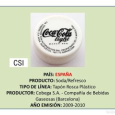 Collezionismo di Coca-Cola e Pepsi: TAPON CORONA CAPSULA CHAPA ROSCA PLÁSTICO REFRESCO COCA-COLA LIGHT DE BARCELONA (ESPAÑA)