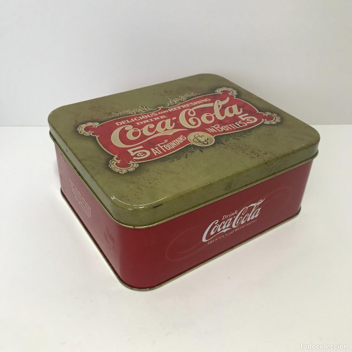 Collectionnisme de Coca-Cola et Pepsi: CAJA METAL COCA-COLA, COCACOLA, 18X15.5X7 CMS (1)