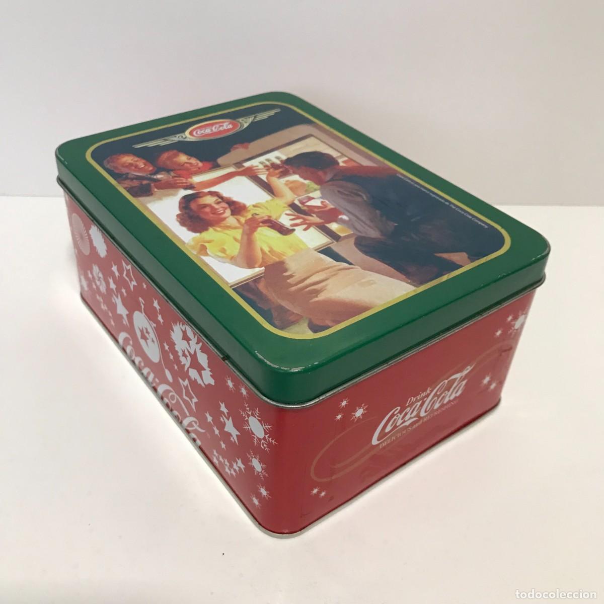 Collectionnisme de Coca-Cola et Pepsi: CAJA METAL COCA-COLA, COCACOLA, 18X13X8 CMS (3)
