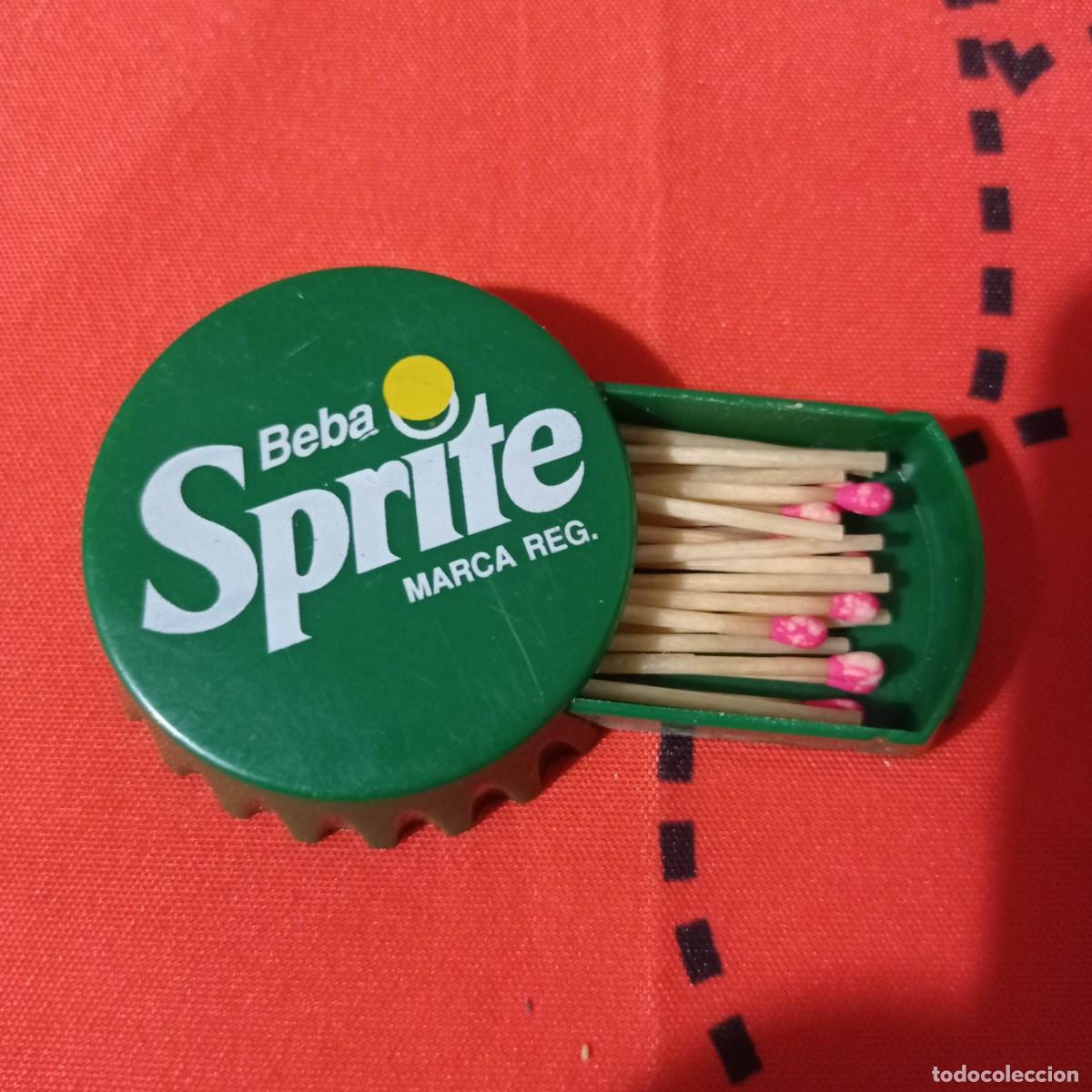 Collectionnisme de Coca-Cola et Pepsi: Cajas de cerillas Sprite simulando una chapa