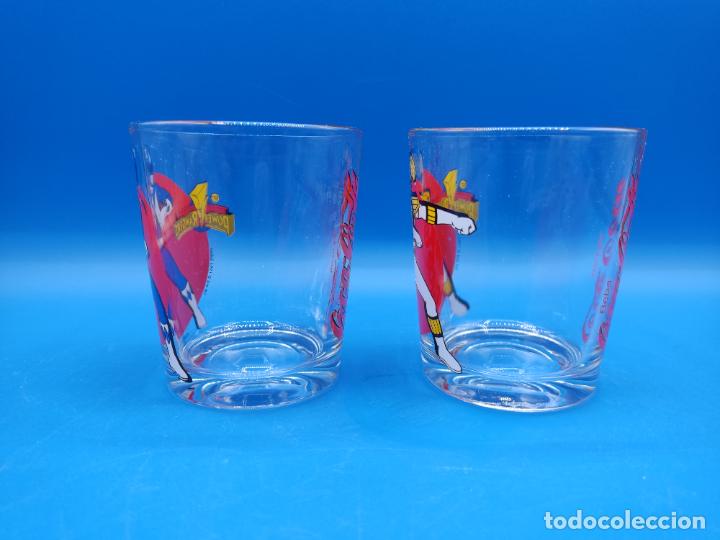 Coleccionismo de Coca-Cola y Pepsi: LOTE DE 2 VASOS DE COCA COLA DE LOS POWERS RANGERS - Foto 2
