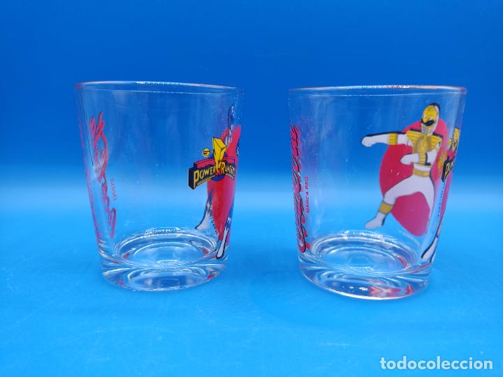 Coleccionismo de Coca-Cola y Pepsi: LOTE DE 2 VASOS DE COCA COLA DE LOS POWERS RANGERS - Foto 3