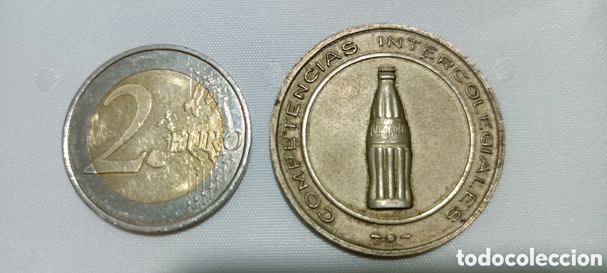Collectionnisme de Coca-Cola et Pepsi: Medalla Competencia intercolegiales patrocinado por Coca Cola