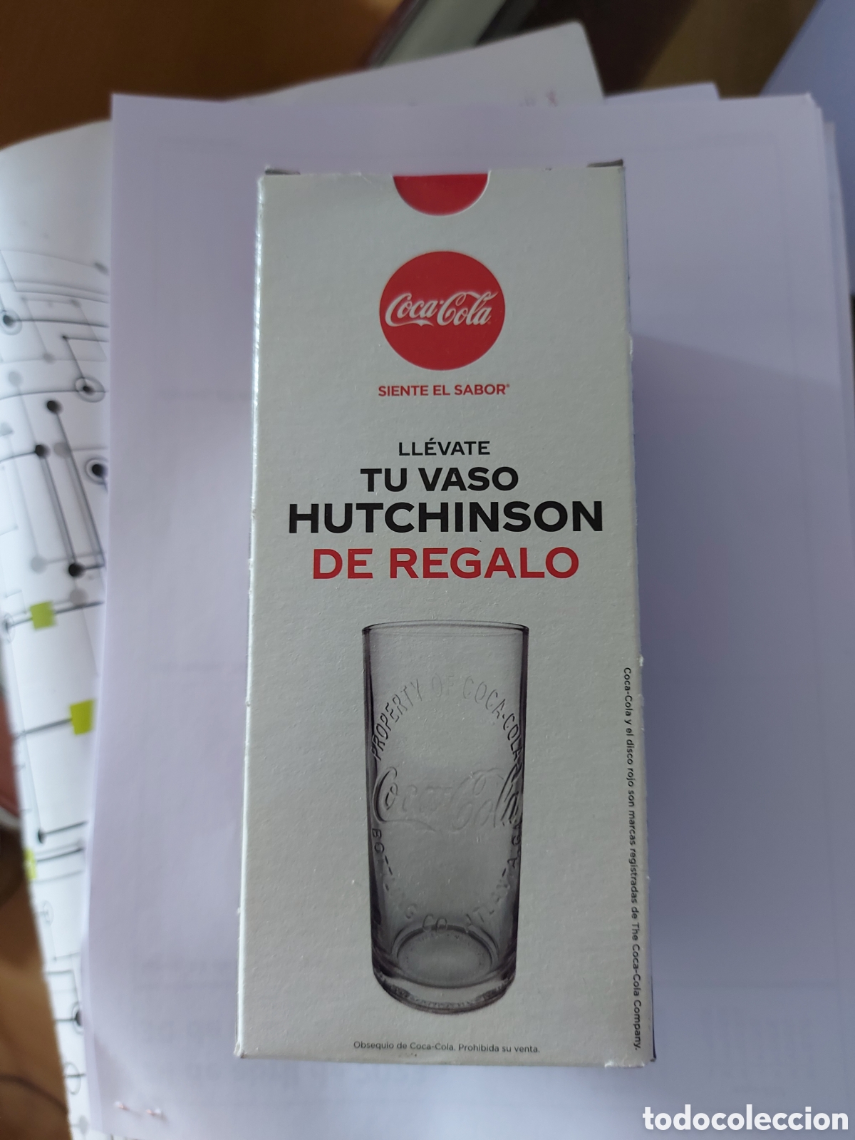 Collectionnisme de Coca-Cola et Pepsi: VASO COCA COLA MODELO HUTCHINSON CON CAJA