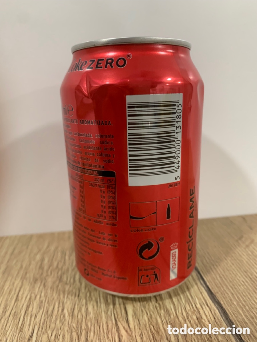 Coleccionismo de Coca-Cola y Pepsi: Lata Coca Cola Zero cerrada y vac&iacute;a - Foto 4