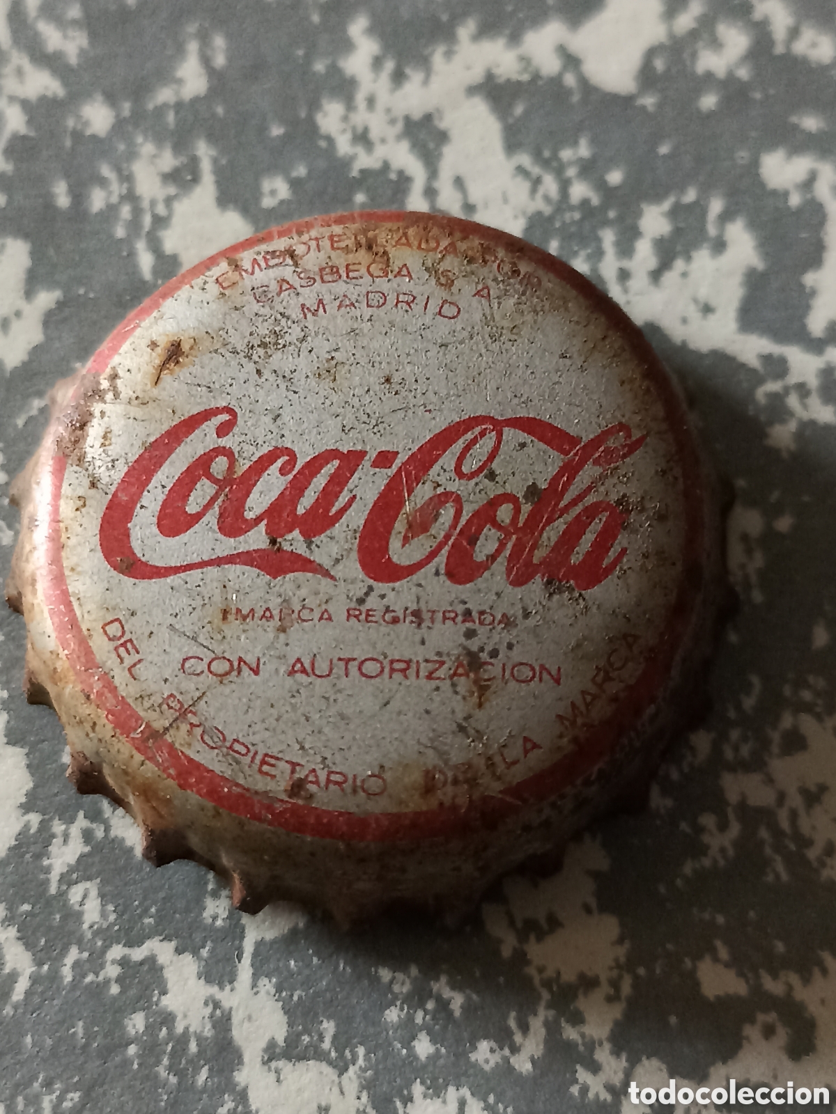 Collectionnisme de Coca-Cola et Pepsi: Chapa tap&oacute;n corona antiguo Coca Cola