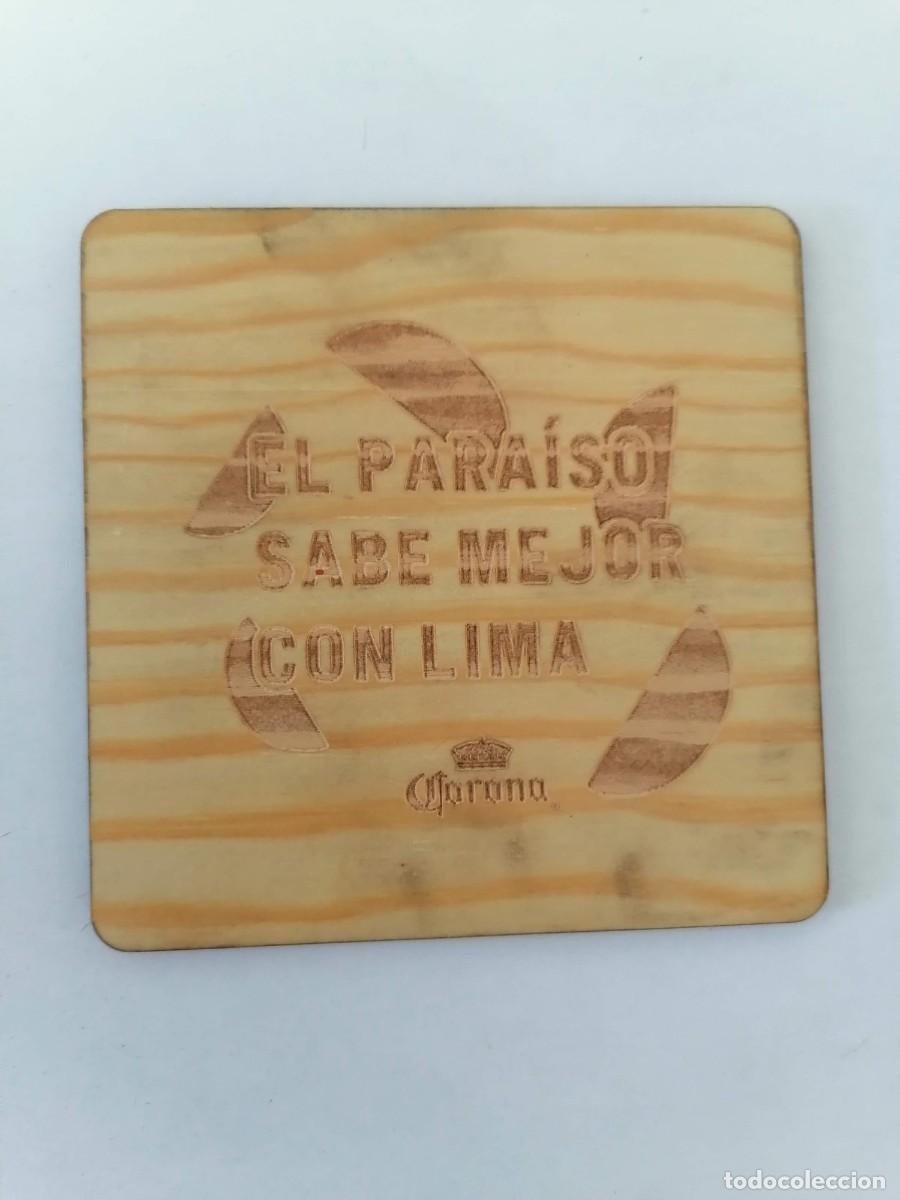 Collectionnisme de Coca-Cola et Pepsi: lote de 4 POSAVASOS CORONA CORONITA madera BEER BIER BIERE BIEREN CERVEZA