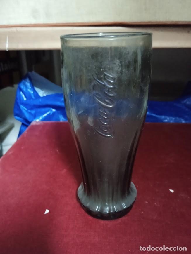 Coleccionismo de Coca-Cola y Pepsi: VASO LARGO RELIEVE COCA COLA VERDE - Foto 1