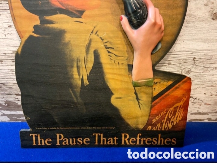 Coleccionismo de Coca-Cola y Pepsi: Publicidad cocacola madera - Foto 4