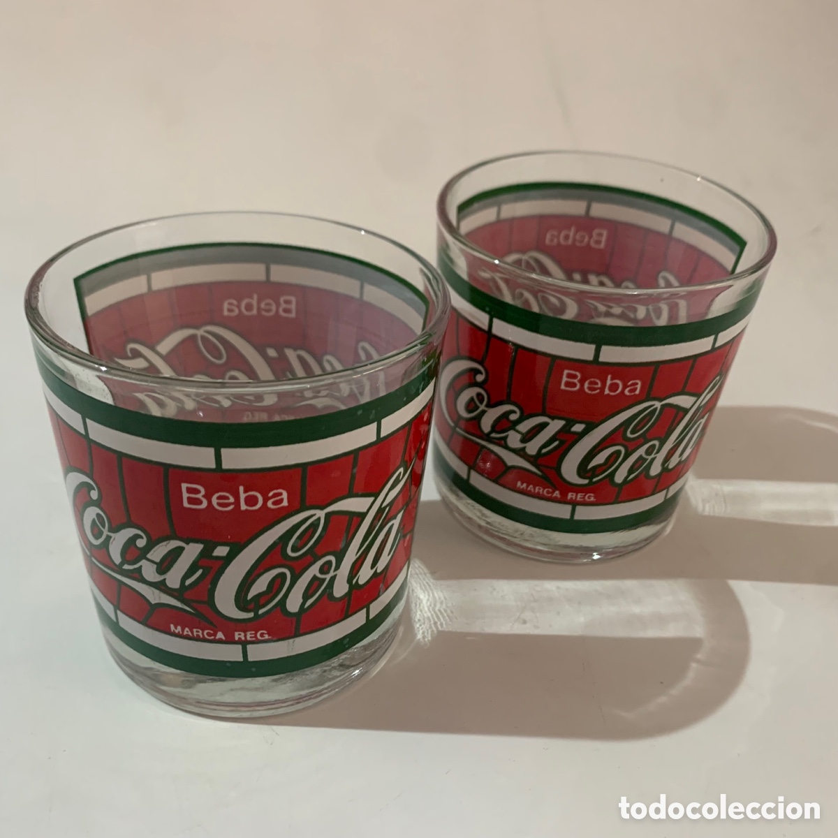 Collecting of Coca-Cola and Pepsi: 2 vasos de coca-cola a&ntilde;os 80 elsa espa&ntilde;a