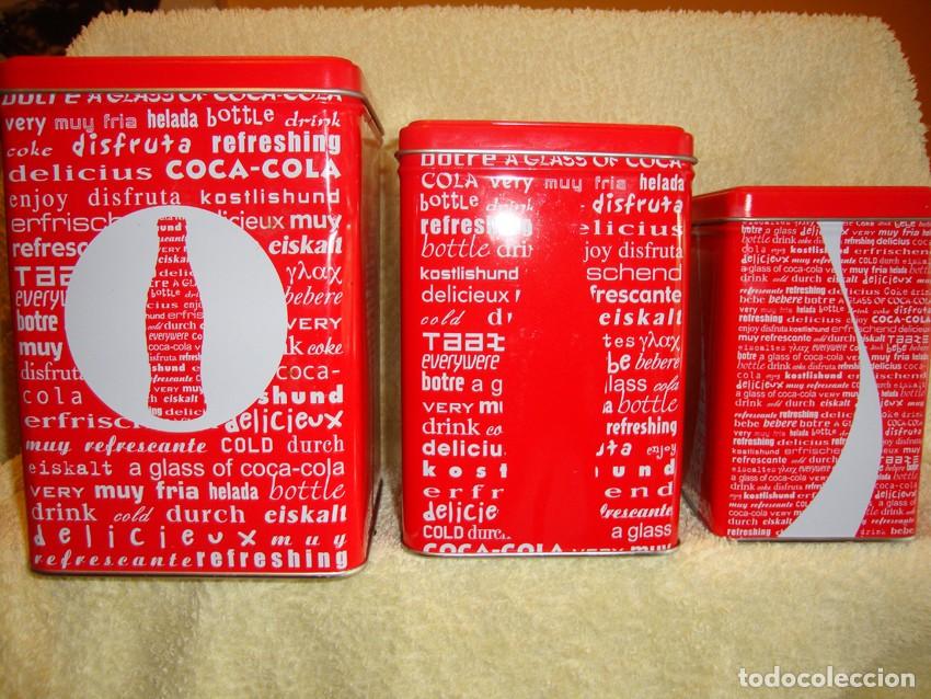 Collectionnisme de Coca-Cola et Pepsi: Juego de tres latas de Coca-Cola