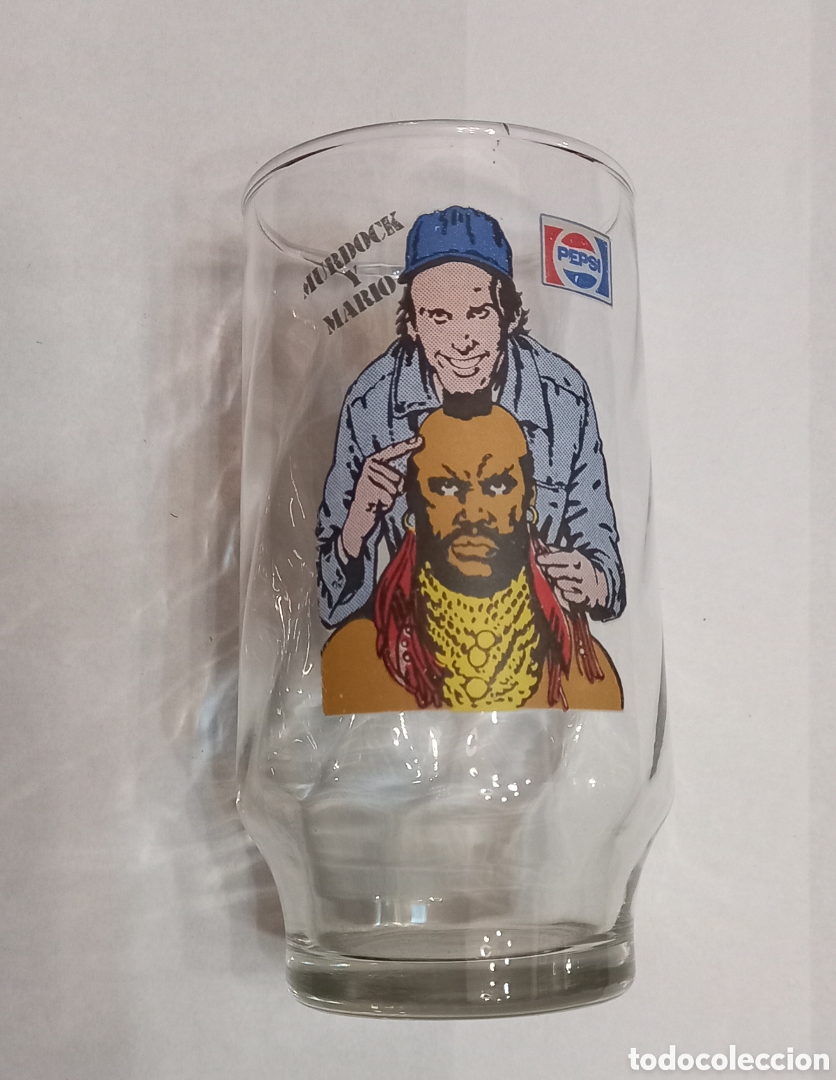 Collecting of Coca-Cola and Pepsi: Vaso vintage coleccion Pepsi &rdquo;Equipo A&rdquo; 1980