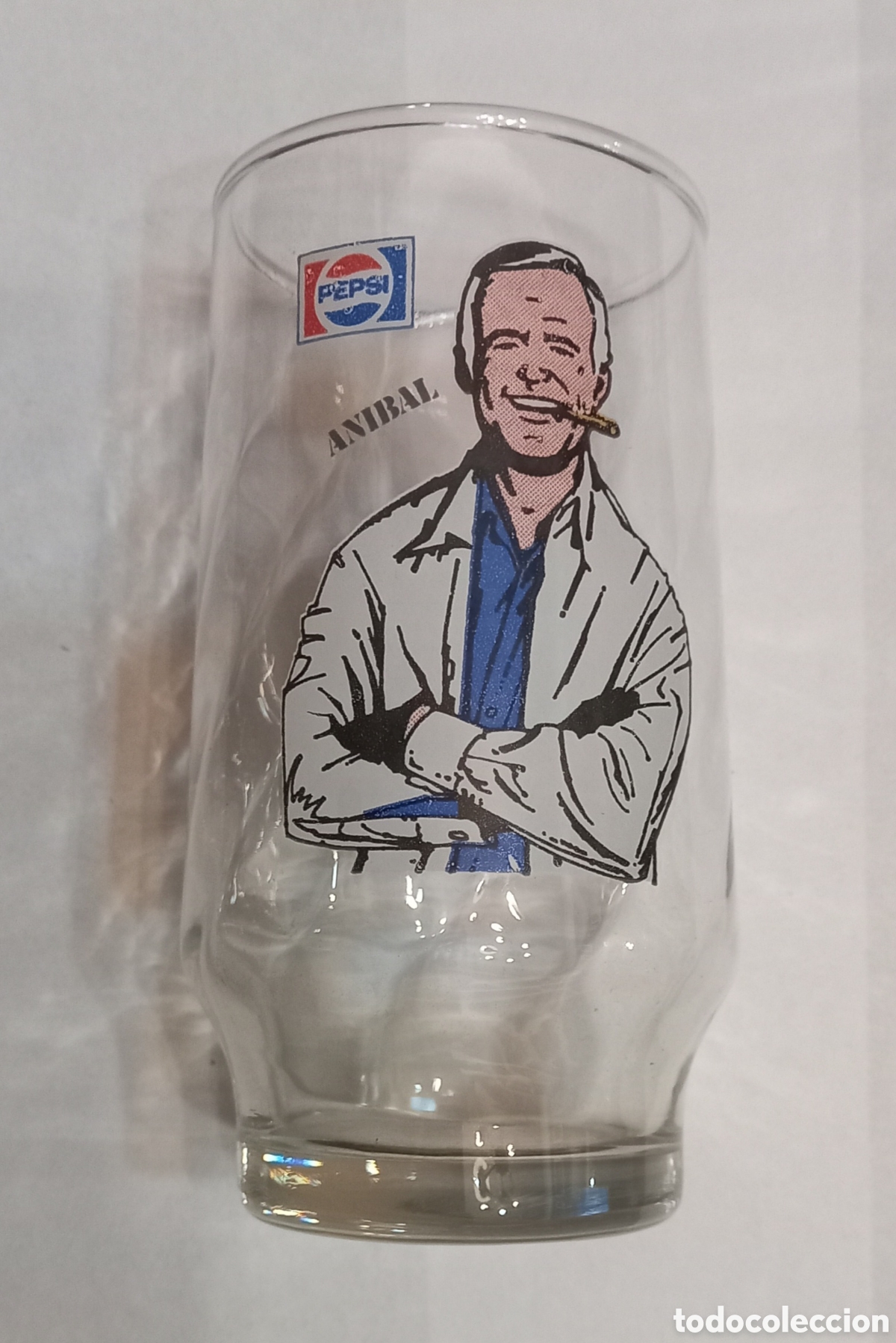 Collecting of Coca-Cola and Pepsi: Vaso vintage coleccion Pepsi &rdquo;Equipo A&rdquo; 1980