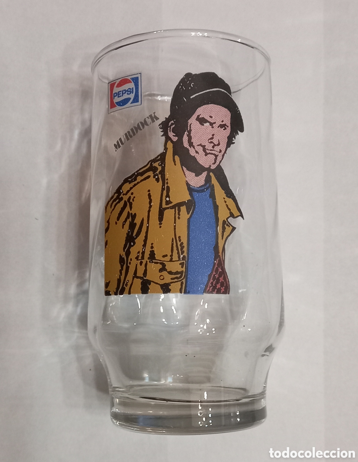 Collecting of Coca-Cola and Pepsi: Vaso vintage coleccion Pepsi &rdquo;Equipo A&rdquo; 1980