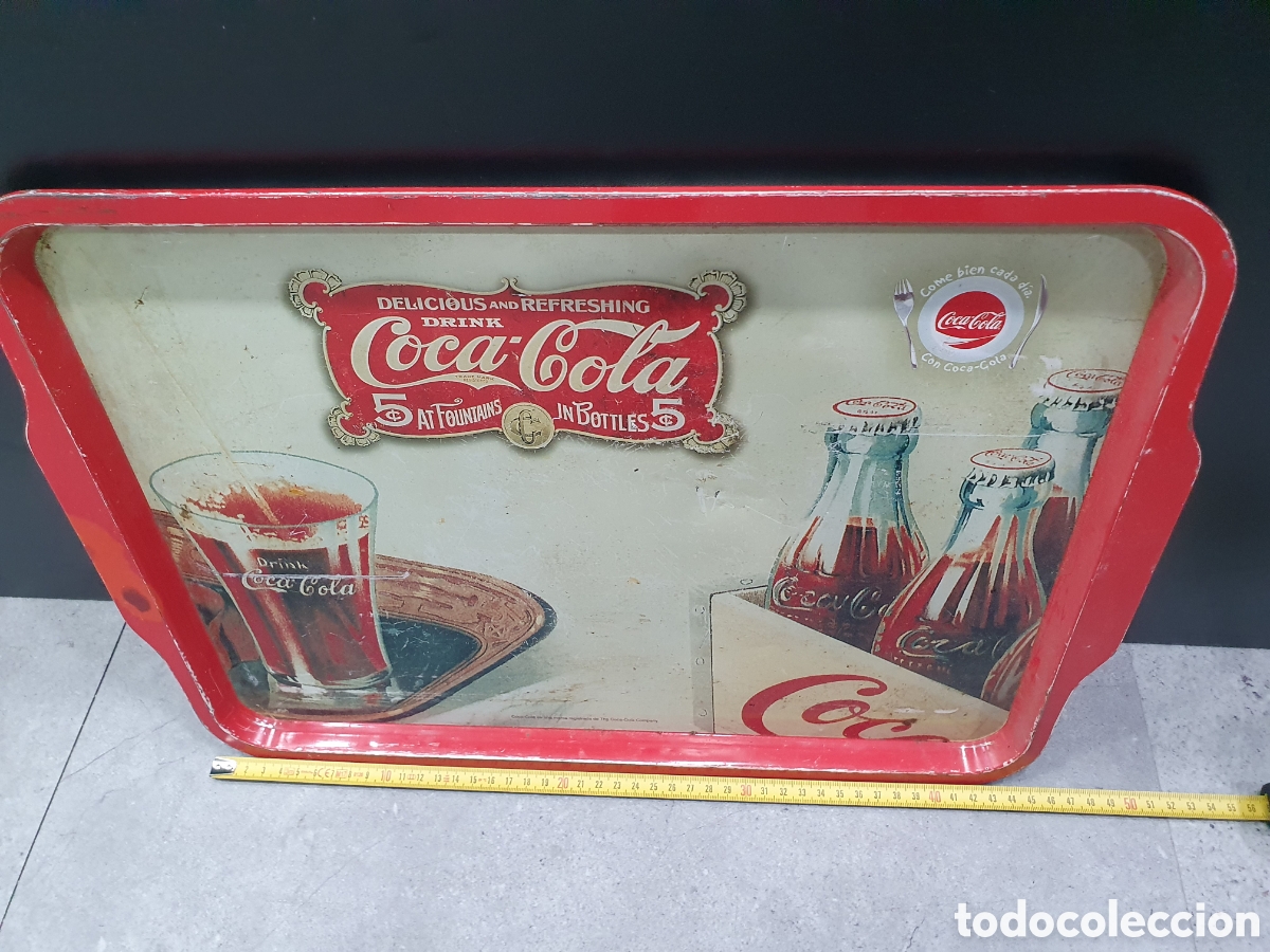 Coleccionismo de Coca-Cola y Pepsi: Bandeja de chapa Coca Cola. (L41) - Foto 2