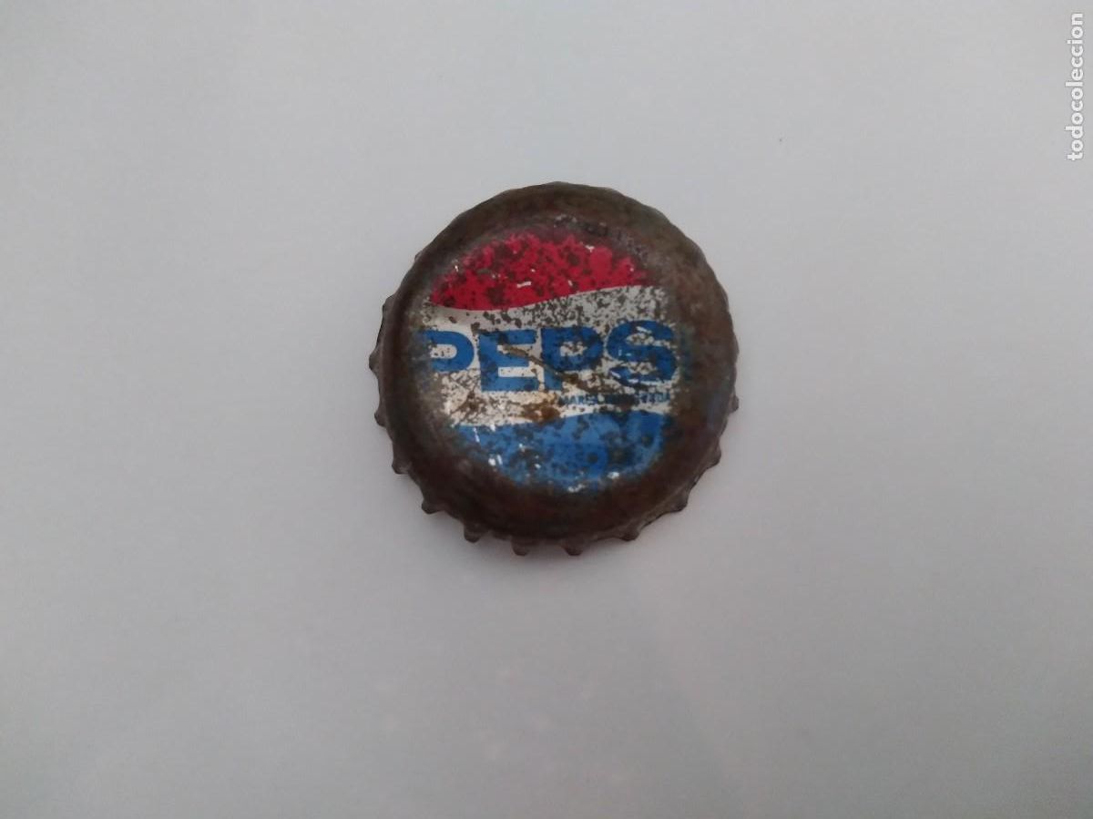 Coleccionismo de Coca-Cola y Pepsi: ANTIGUA CHAPA CORONA TAPON BOTELLA CRISTAL PEPSI CROMO SUPER COHETE RV
