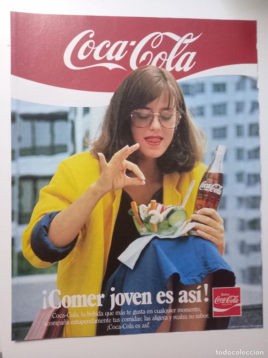 Sammeln von Coca-Cola und Pepsi: ANUNCIO COCA-COLA. COMER JOVEN. EXTRAIDO DE REVISTA. 22X28 CM.