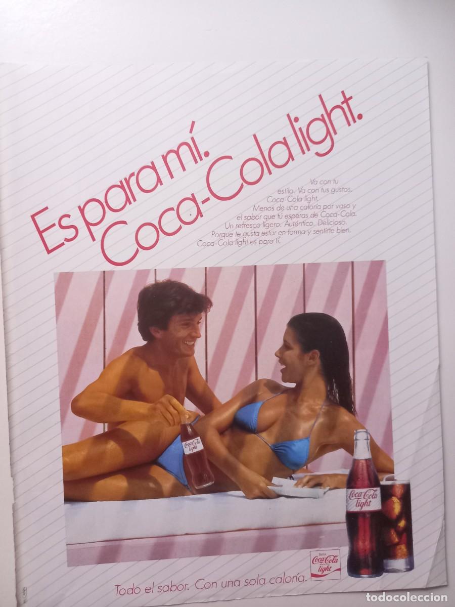 Sammeln von Coca-Cola und Pepsi: ANUNCIO COCA-COLA LIGHT. EXTRAIDO DE REVISTA. 22X28 CM.