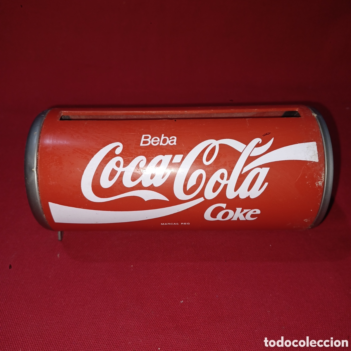Sammeln von Coca-Cola und Pepsi: Servilletero con forma de bote de Coca Cola
