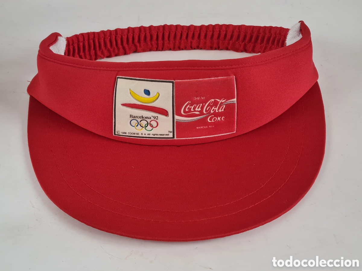 Sammeln von Coca-Cola und Pepsi: Gorra Visera Logo Juegos Ol&iacute;mpicos Barcelona 92 publicidad Coca-Cola - Coke