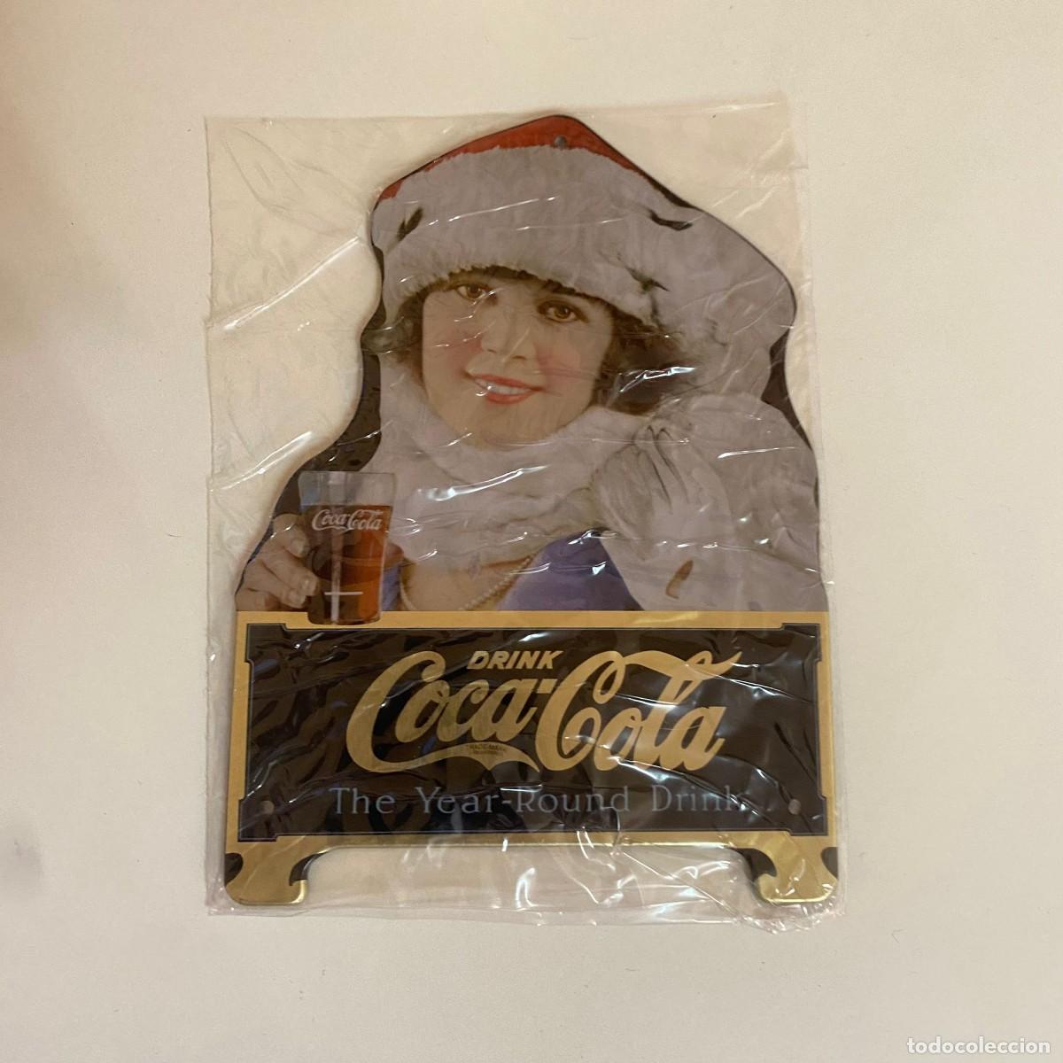 Collecting of Coca-Cola and Pepsi: CHAPA R&Eacute;PLICA DE ANTIGUO ANUNCIO COCA-COLA, THE YEAR-ROUND DRINK