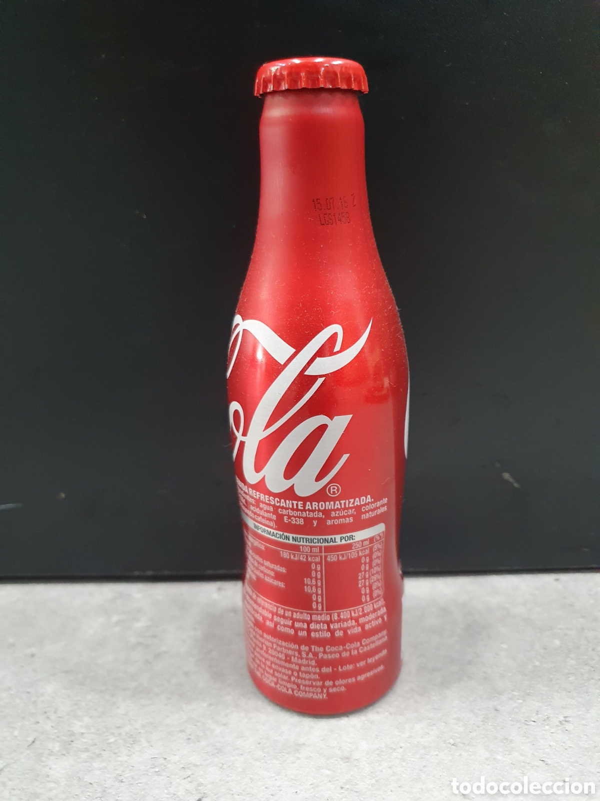 Coleccionismo de Coca-Cola y Pepsi: Botella Coca Cola aluminio edici&oacute;n limitada. (L4) - Foto 3