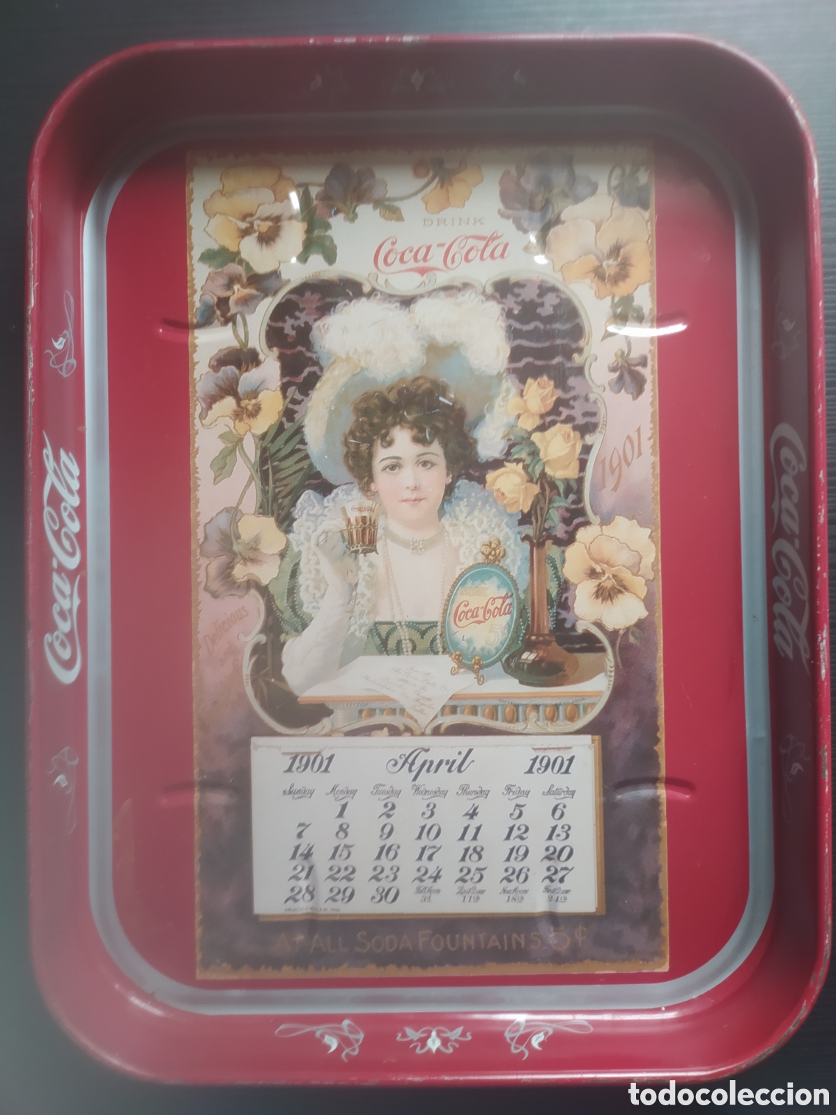 Collezionismo di Coca-Cola e Pepsi: Bandeja de Coca-Cola met&aacute;lica