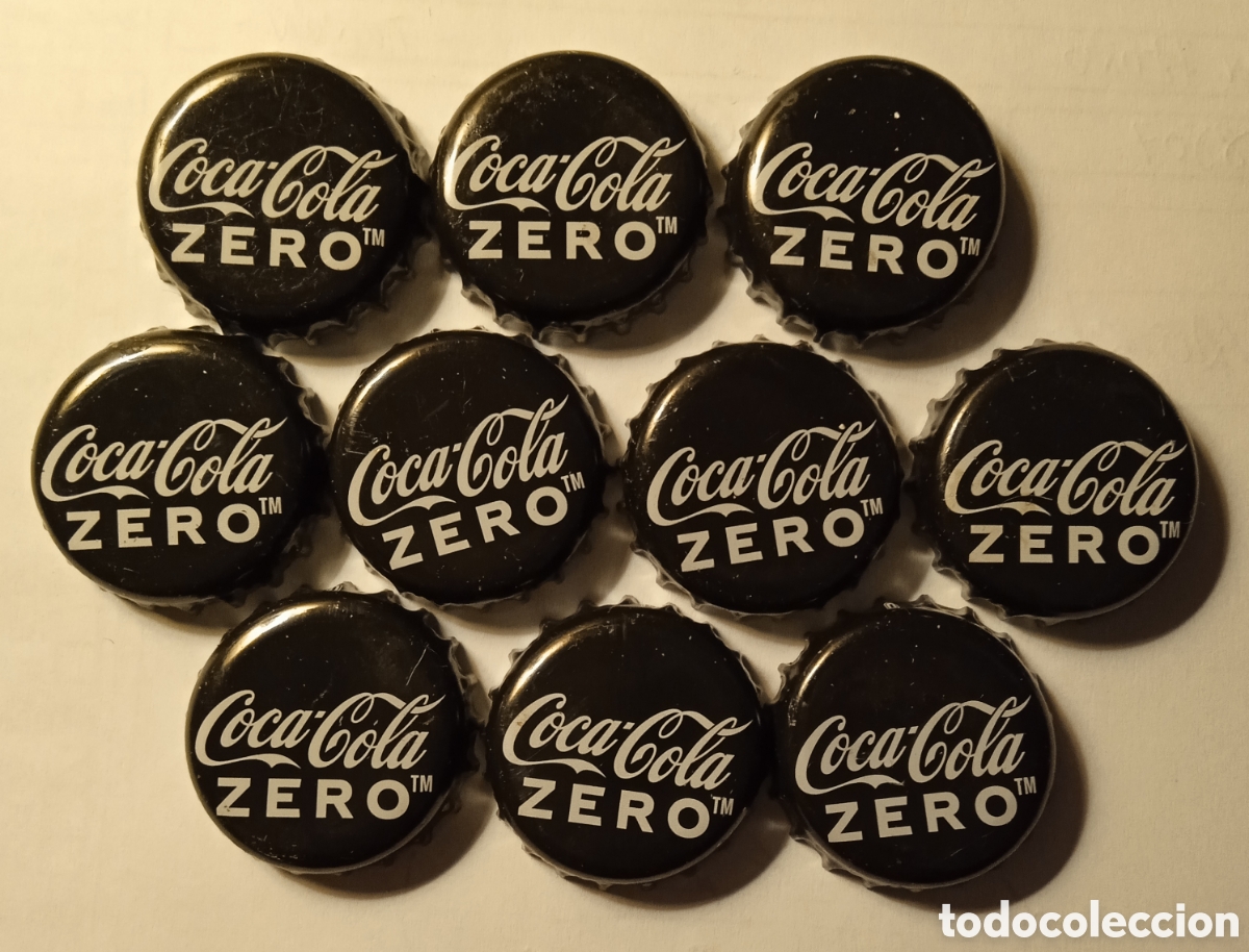 Collectionnisme de Coca-Cola et Pepsi: LOTE CHAPAS COCA-COLA ZERO
