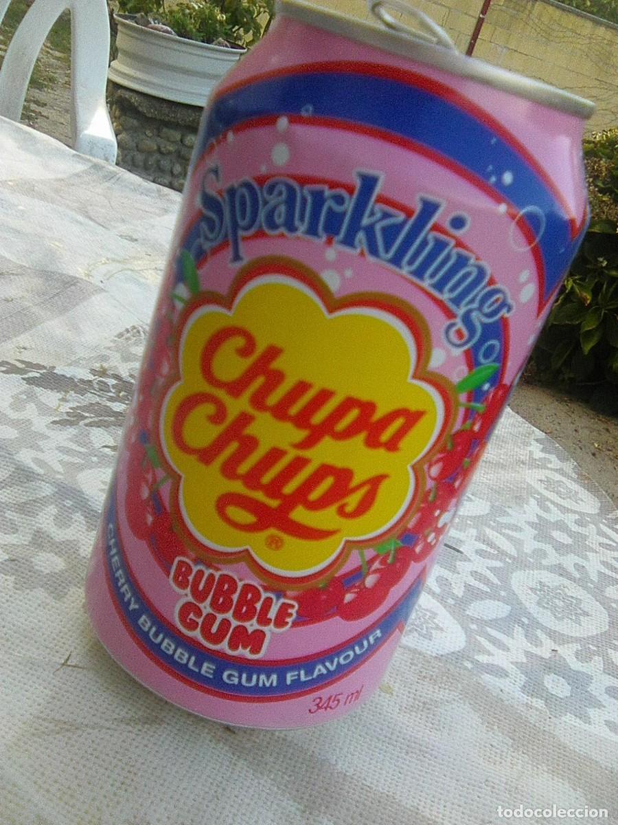 Sammeln von Coca-Cola und Pepsi: Lata Chupa Chups - Bote Bubble Gum sparkling retro 70&acute;s - Made In Corea 2023 - escasa
