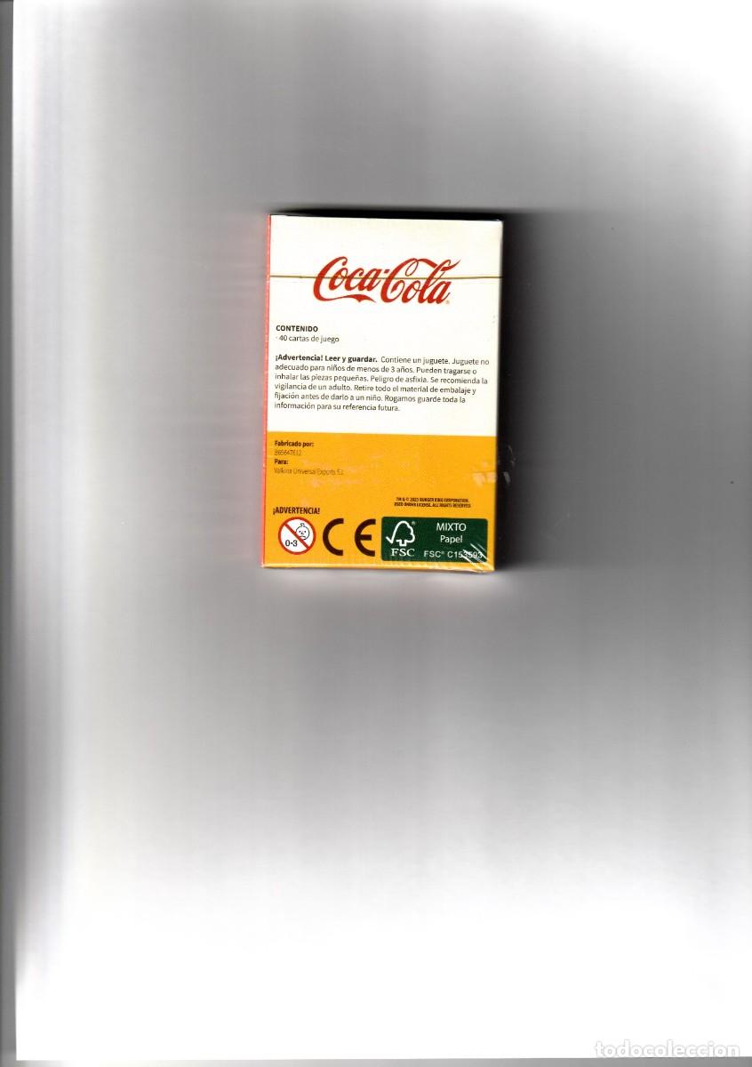 Coleccionismo de Coca-Cola y Pepsi: BARAJA ESPA&Ntilde;OLA BURGER KING - COCA COLA - Foto 3