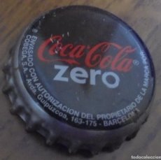Coleccionismo de Coca-Cola y Pepsi: CHAPA REFRESCO COCA-COLA ZERO CON REVERSO DIRECCIÓN BARCELONA KRONKORKEN TAPPI FACTORY SIGN -U-