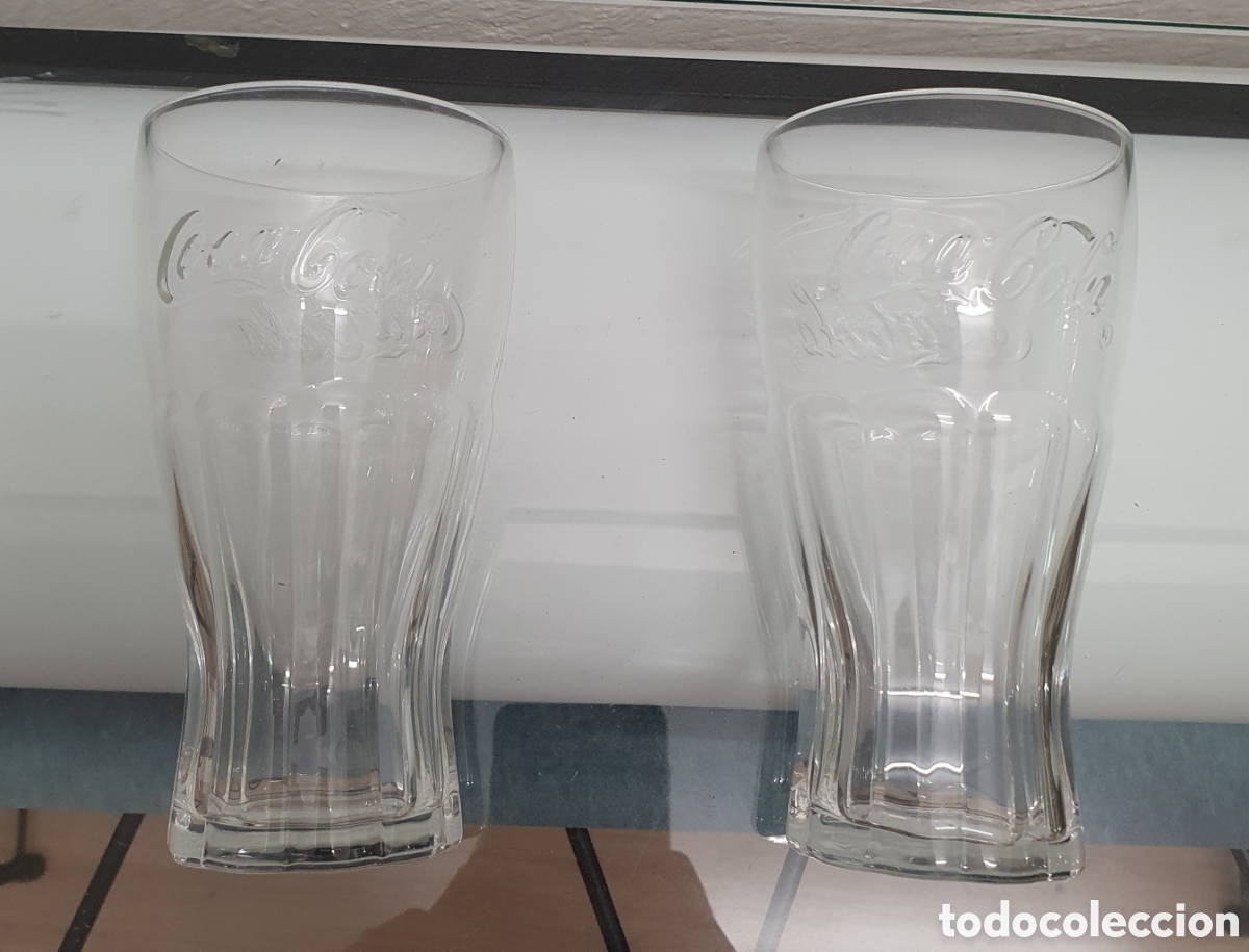 Coleccionismo de Coca-Cola y Pepsi: 2 vasos peque&ntilde;os Coca Cola - Foto 1