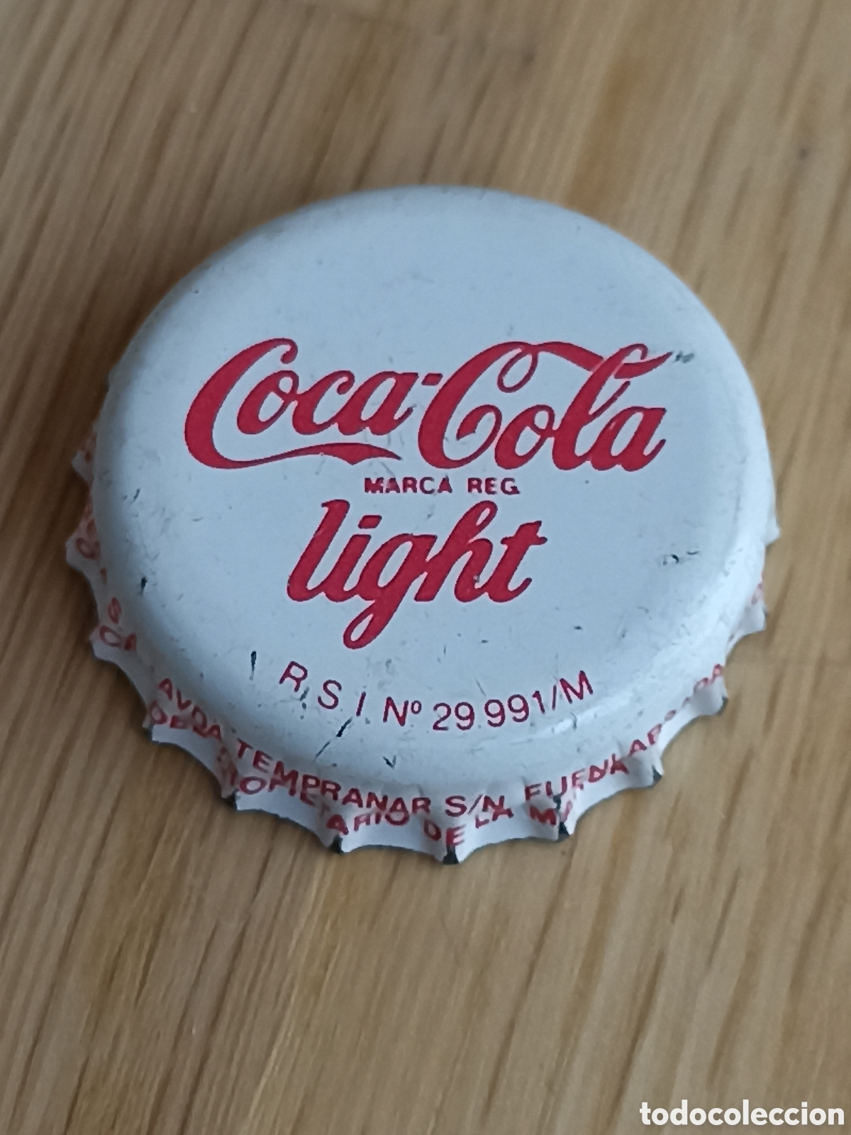 Collectionnisme de Coca-Cola et Pepsi: Chapa Tap&oacute;n corona antiguo y muy dif&iacute;cil