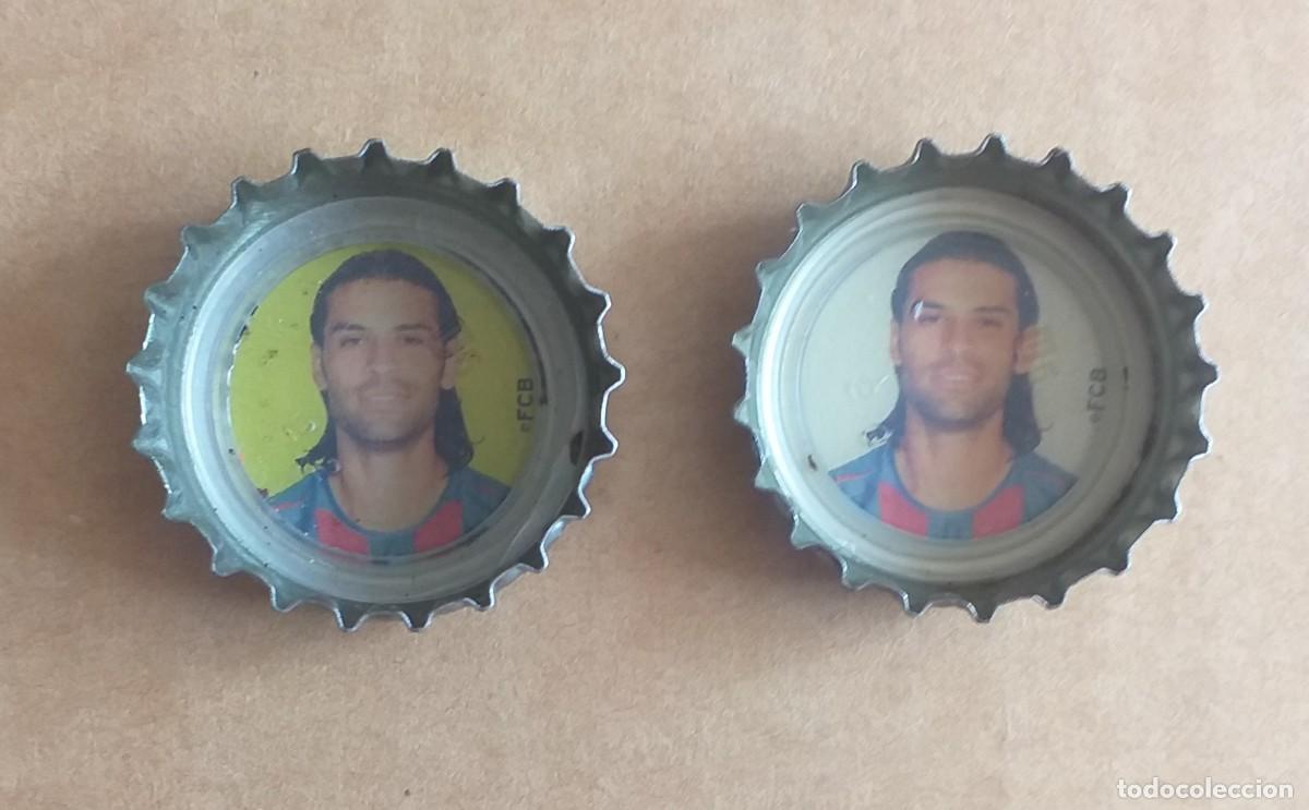 Collectionnisme de Coca-Cola et Pepsi: CHAPA DE M&Aacute;RQUEZ BARCELONA FONDO AMARILLO Y BLANCO COCA COLA A&Ntilde;O 2005. Buen estado.