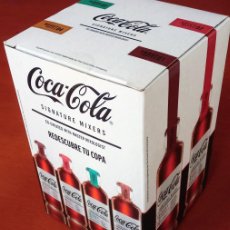Coleccionismo de Coca-Cola y Pepsi: CAJA PRECINTADA 4 BOTELLAS CRISTAL HUTCHINSON COCA COLA SIGNATURE MIXERS. COCACOLA. EDICIÓN LIMITADA