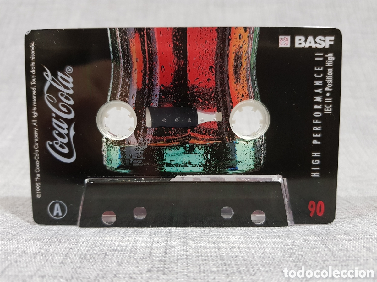 Collezionismo di Coca-Cola e Pepsi: COCA COLA CINTA CASSETTE VIRGEN PARA GRABAR 90 MINUTOS. BASF. PROMOCIONAL. A&Ntilde;O 1995. SIN USAR.