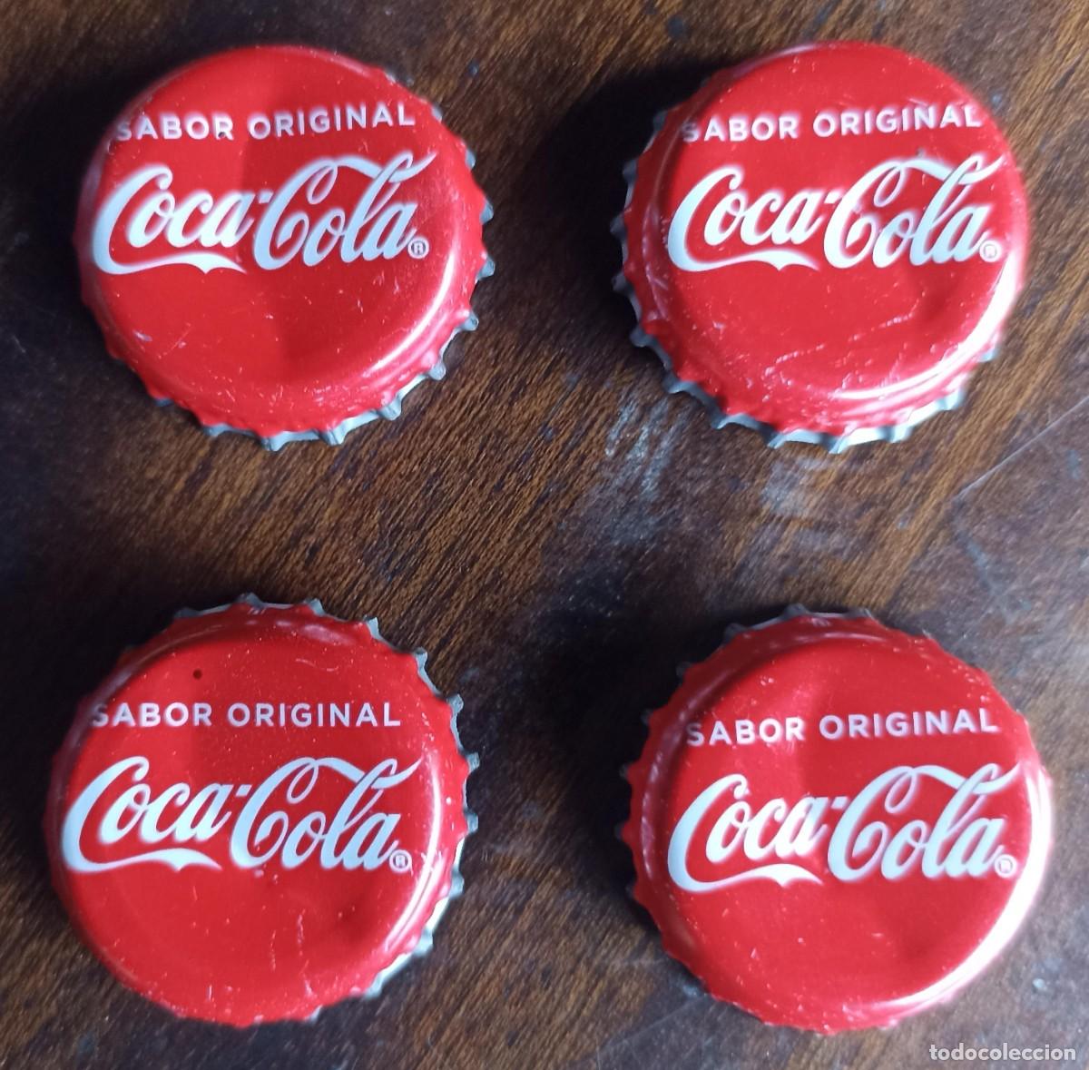 Coleccionismo de Coca-Cola y Pepsi: Lote 4 chapas de la Coca-cola - Foto 1
