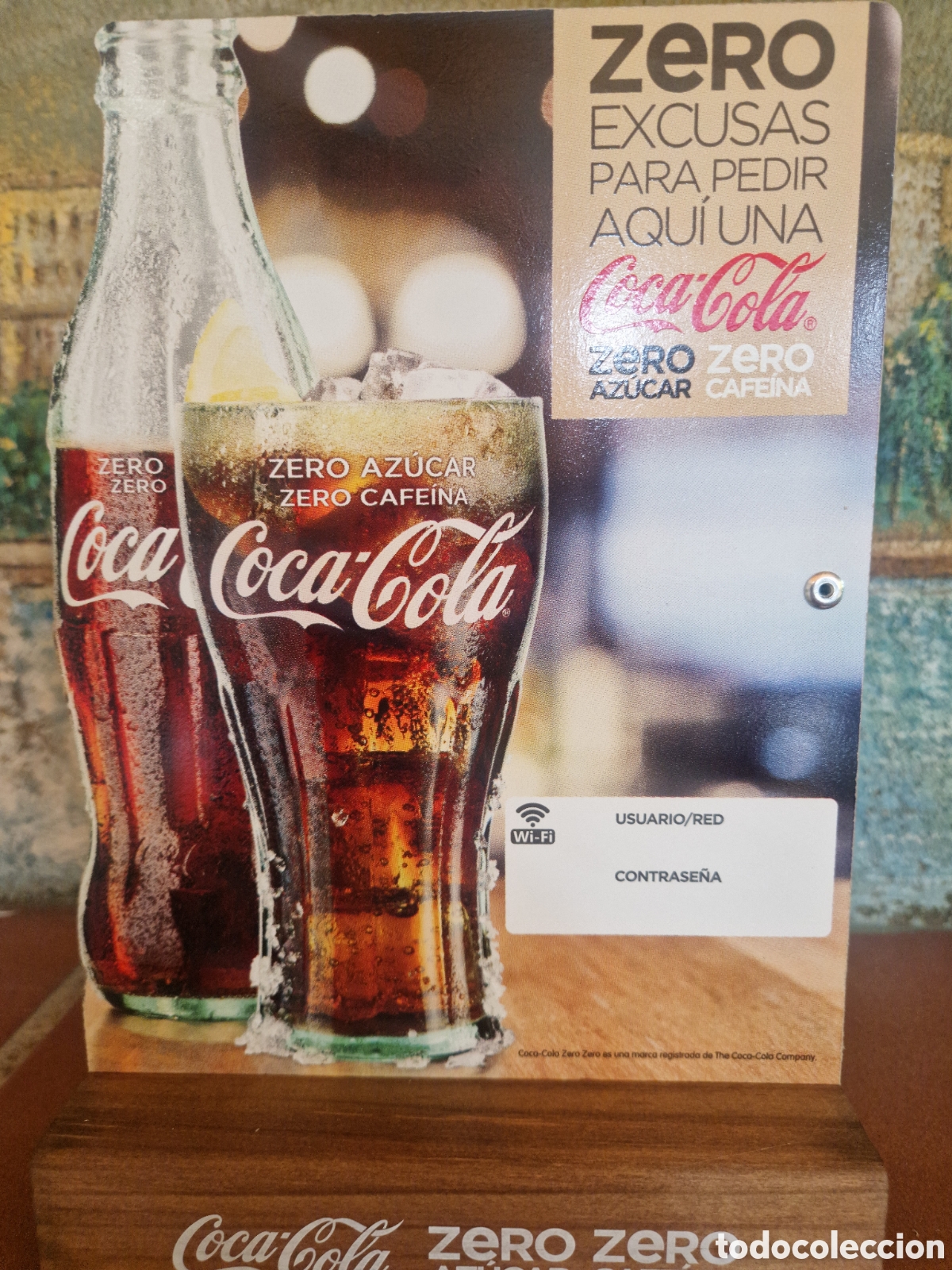 Coleccionismo de Coca-Cola y Pepsi: Coca Cola Zero Expositor Pizarra Nuevo - Foto 2