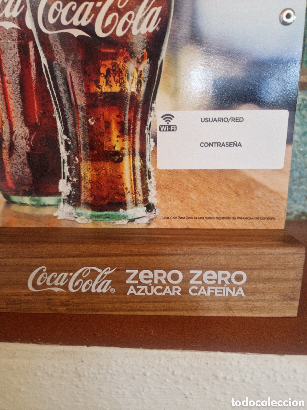 Coleccionismo de Coca-Cola y Pepsi: Coca Cola Zero Expositor Pizarra Nuevo - Foto 3