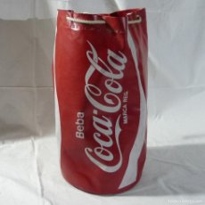 Coleccionismo de Coca-Cola y Pepsi: SACA SACO DE LONA PUBLICIDAD DE COCA COLA, 48 CM DE ALTURA, BASE DE 33 CM DE DIÁMETRO