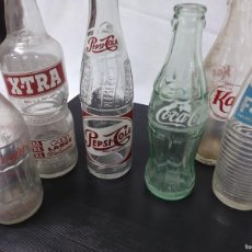 Coleccionismo de Coca-Cola y Pepsi: LOTE DE SEIS BOTELLAS, TRINA, FANTA, PEPSI COCACOLA ETC VER ESTADO